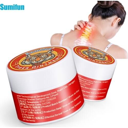 Sumifun 2Pcs Tiger Balm Cream Joint Headache Cooling Oil Dizziness Stuffy Nose Relief Arthritis Muscle Medical Tiger Ointment