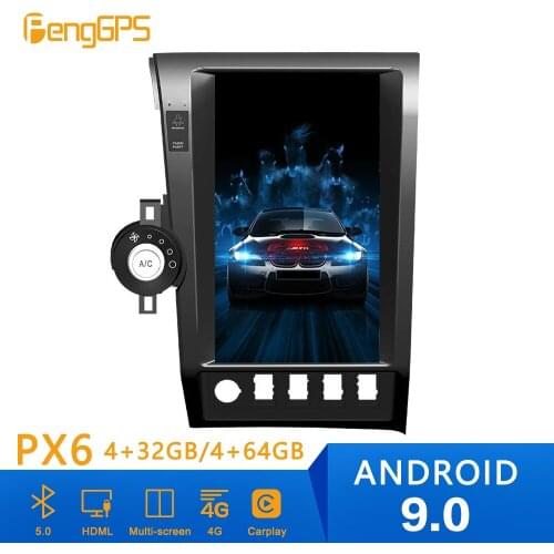 Android 9.0 PX6 4+64GB Tesla Style Car DVD Player For Toyota Tundra 2007-2013 Head Unit Multimedia Radio Player GPS Navigation
