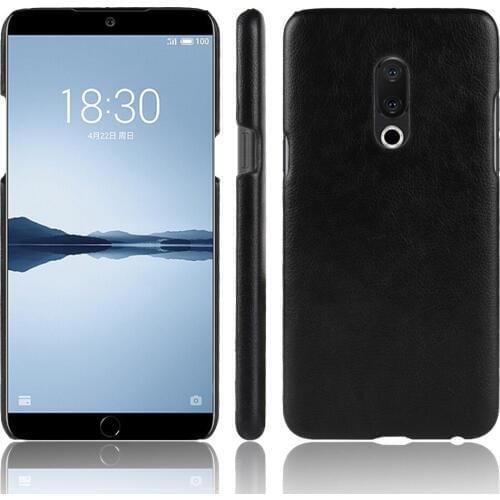 For Meizu 15 Case Luxury Litchi Striae PU Leather Hard Thin Back Cover Case For Meizu 15 Plus Meizu15 Phone Cases