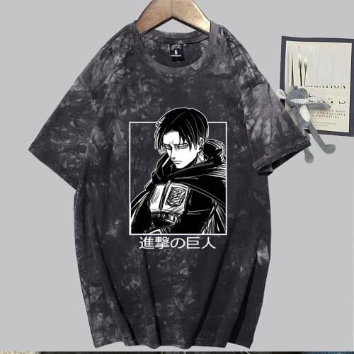 Attack on Titan Anime Mens T Shirt Short Sleeve Casual Men Tshirt Clothes Male