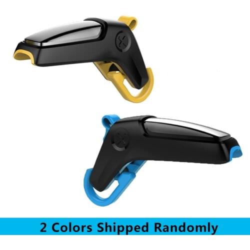 VODOOL 2Pcs Phone Game Controller Trigger Fire Button Aim Key For PUBG Mobile Gaming Joystick L1R1 Shooter Controller For iPhone