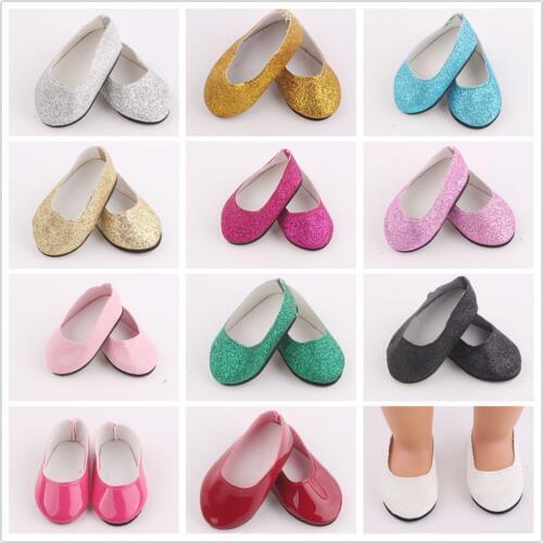 12 Colosr Doll Shoes Fit 18 Inch American&43 CM Baby Doll Clothes Accessories,Girls Toys,Generation,Childrens Birthday Gift
