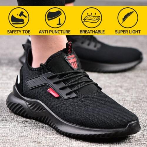 Lightweight Breathable Mesh Flying Woven Anti-smashing Anti-piercing Sneakers 2021 New Trend All-match Comfortable Casual Shoes