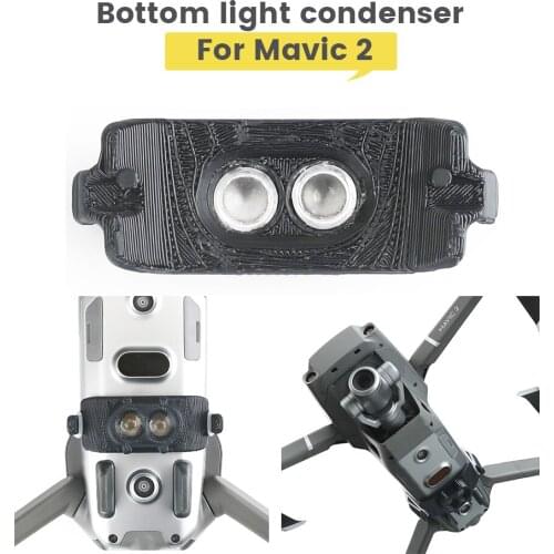 Mavic 2 Spotlight Shade 3D Printed Bottom Light Condenser Easy Install for DJI Mavic 2 Accessories