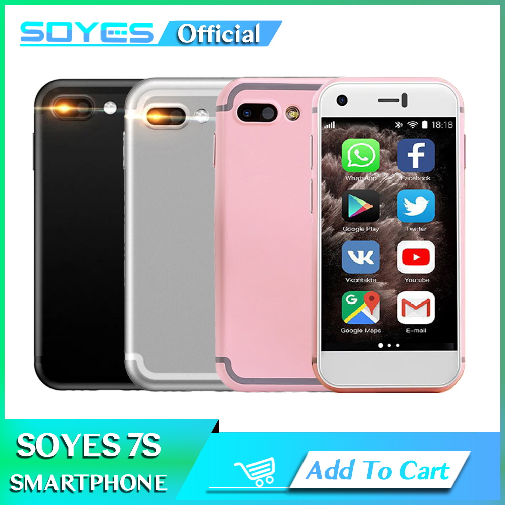SOYES XS 7S Mini Smartphone Support Google Play 3GB +32GB 2GB+16GB 1GB +8GB Android 6.0 Dual Sim Unlock Small Tiny Mobile Phone