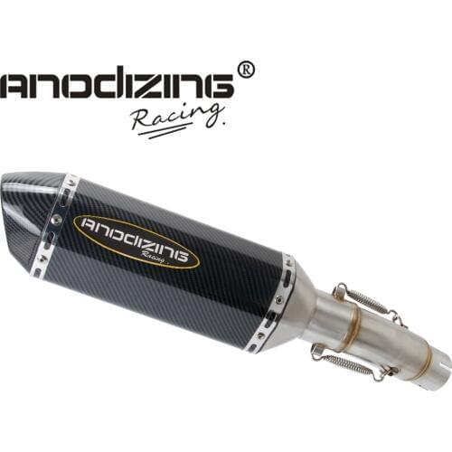 Motorcycle Slip On Exhaust system With Muffler Can Tip Fit For Kawasaki ninja 400 Ninja400 Z400 2018 2019 Slip-On