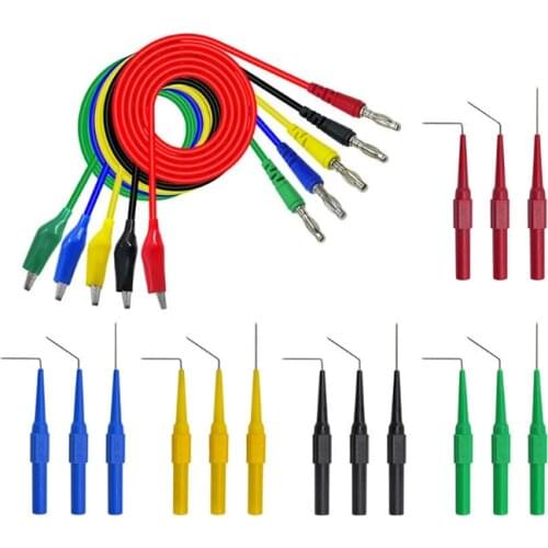 New!25Pcs Multimeter Replacement Needle Universal Test Line Superfine Needle Needle Extension Needle Alligator Clip Repair
