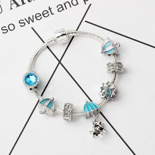 Cross-border Amazon new anime boy bracelet generation DIY color umbrella alloy beaded jewelry