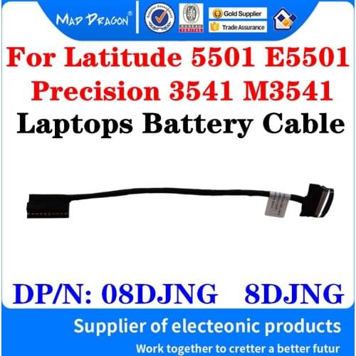 New Original 08DJNG 8DJNG DC02003IW00 Battery Wire Line For Dell Latitude 5501 E5501 Precision 3541 M3541 Laptops Battery Cable