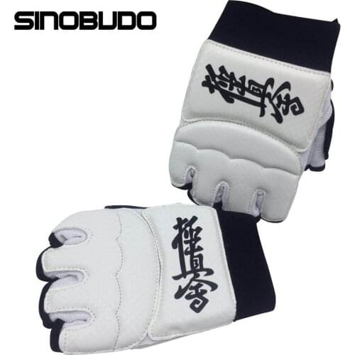 Kyokushin Kai Karate Gloves Fighting Hand Protector Martial Arts Sports Karate Kyokushin Professional Fitness Boxing Pu Gloves