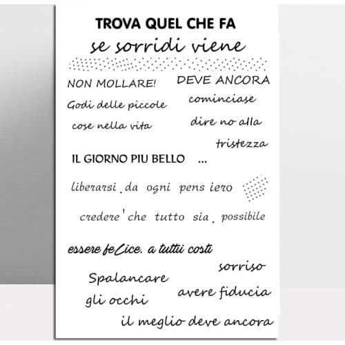 AZSG Italian Wishes Clear Stamps For DIY Scrapbooking/Card Making/Album Decorative Silicone Stamp Crafts