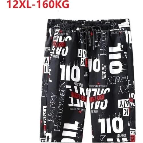 New summer men patchwork Shorts streetwear plus size 6XL 7XL 8XL sports shorts Breathable oversize cool shorts loose elasticity