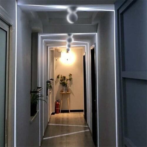 10W RGB Outdoor Narrow Line Window Wall Lamp Waterproof Window Sill Light With Remote Door Frame Bar Corridor Wall Light