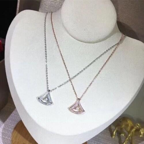 Designer Fashion 925 Sterling Silver Jewelry 3A Cubic Zirconia Party Necklace