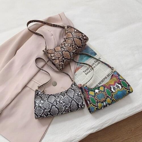 Fashion Leopard Print Women Luxury Handbag PU Leather Simple Underarm Shoulder Bag Female Daily Style Baguette Totes Purse Pouch