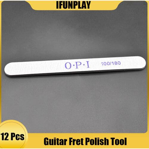 12pcs Guitar Fret Polish Repair Tool Fretwire File Sanding Cleaning Polish Luthier Tool Guitarra Accessories
