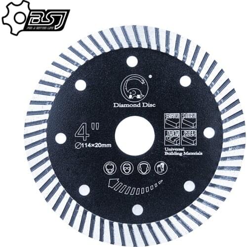 4.5"Cutting blade Hot pressed sintered Mesh Turbo Diamond Saw blades porcelain tile Cutting Disc marble circular saw blade 115mm