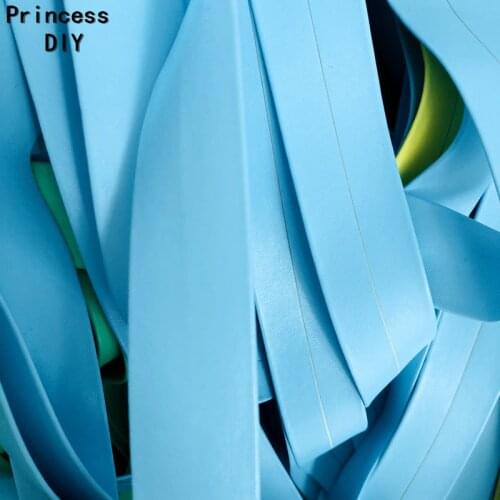 5M/Lot Jewelry Making 25mm Soft PU Ribbon without Thread Blue Faux Leather Cord Rope Bias DIY Bracelet Chocker Necklace Craft