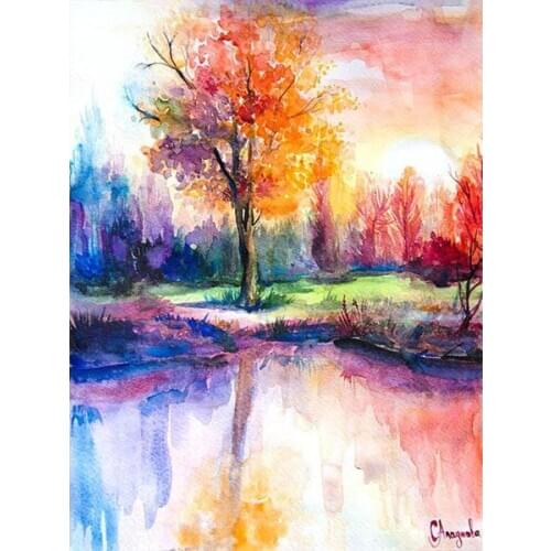 A3671 11CT/14CT/18CT/25CT/28CT tree patterns Counted Cross Stitch DIY Cross Stitch Kits Embroidery Needlework Sets