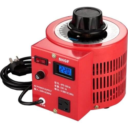 APS-500w digital display voltage regulator single-phase 220V adjustable 0-300V AC voltage regulating power supply 0.5kva