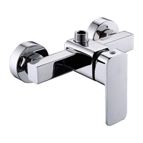 Free Shipping Single Handle Bathroom Shower Faucet With Square Shower Faucet By Top Quality Polished Chrome Shower Faucet