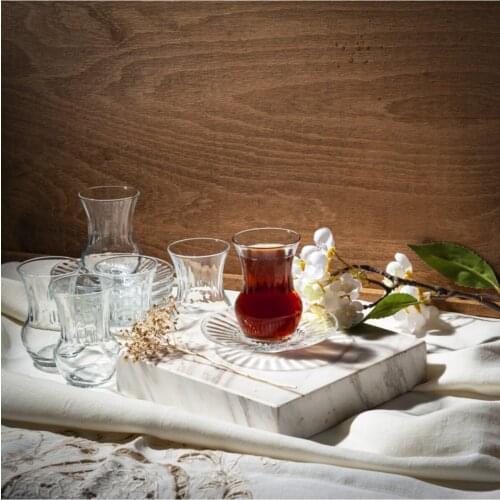 Lava Mira 12 Piece Tea Set Turkish Tea Kitchen Product Home Decoration FREE SHİPPİNG