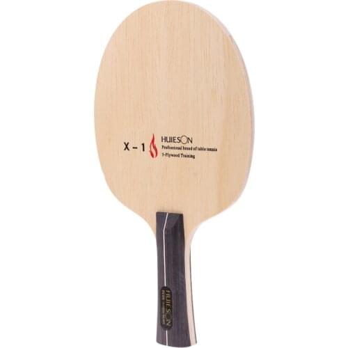 Wood Table Tennis Racket Pong Bat Paddle - Shakehand/Long Handle Grip