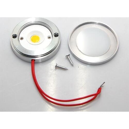 DHL/FEDEX Free shipping Super Bright 6W COB LED Puck light CREE LED Puck lamp 600lm LED cabinet bulb lamp