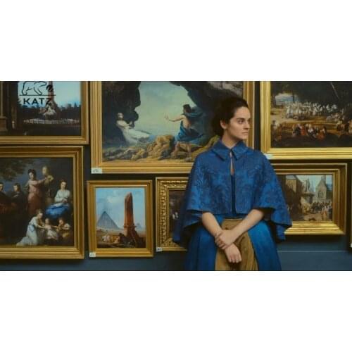 French Romantic Diamond Painting Girl In Front of Vintage Famous Paintings Diamond Mosaic Diamond Cross Stitch Set Box Wall Deco