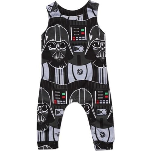Newborn Kid Boys Sleeveless Romper Playsuit Jumpsuit Clothes Casual Outfit Size 0-3T