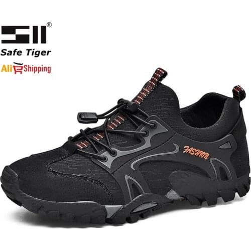 Summer Steel Toe Safety Shoes for Men Breathable Lightweight Work Boots Women Steel Toe Sneakers