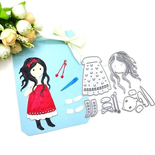 Julyarts Girl Metal Cutting Dies for Scrapbooking New 2021 Cut Die for DIY Album Paper Card Decorative Craft Die Cuts