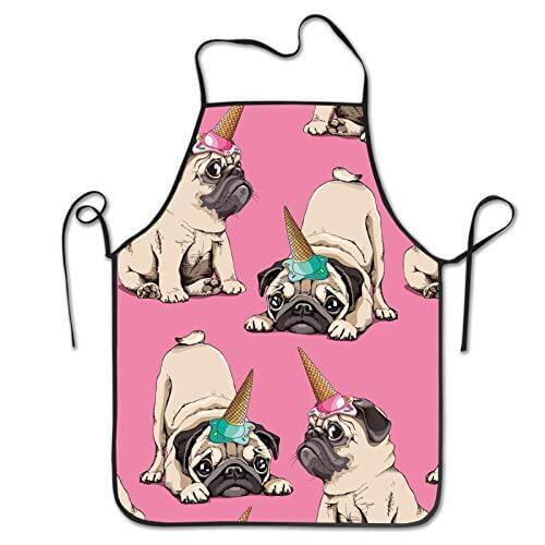 Cartoon Flying Pig with Wings Kitchen Apron home chef Bib with for Cooking Gardening Adult Size Unisex Birthday Gifts Chef Apron