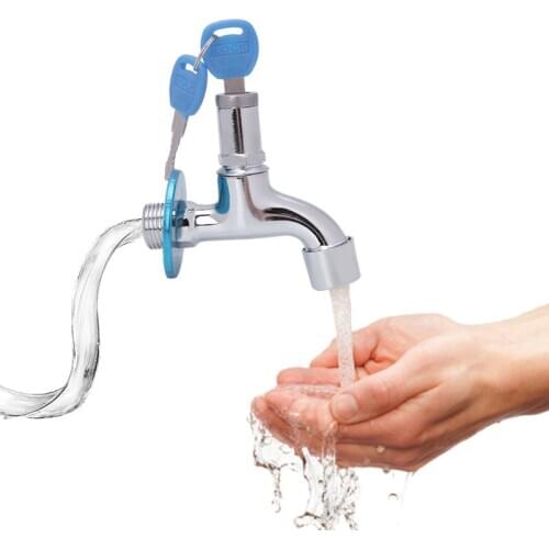 Outdoor Anti-theft Sink Faucet With Lock Key Single Handle Lockable Household Washing Water Tap