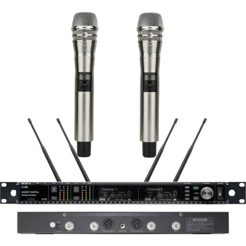 Original Advanced True Diversity Digital Wireless DJ Karaoke Stage Sing Microphone AD4D System AD2 KSM8 Handheld High-Class Mic