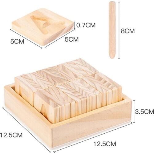 Tracing Alphabet Wooden Board Cards Writing Practice Preschool Learning Toy