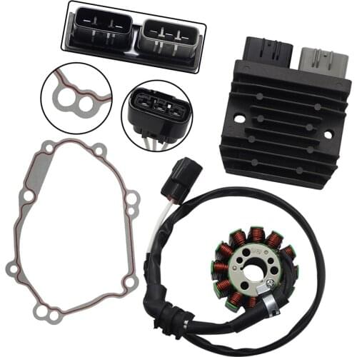 Motorcycle Voltage Regulator Rectifier+Ignition Magneto Stator Coil+Generator Cover Gasket For Yamaha FZ8-N FZ8-NA 5VY-15451-00