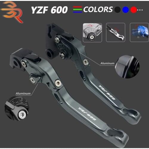For Yamaha YZF 600 R Thunder Cat 1999-2007 2006 2005 Thundercat Motorcycle CNC Adjustable Folding Extendable Brake Clutch Levers