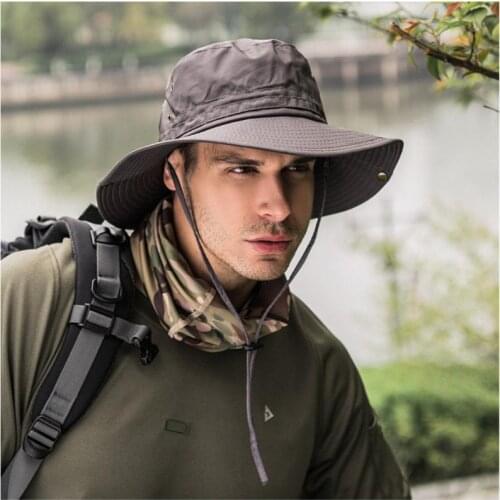 Fisherman Hat Sun Hat Summer Quick-drying Mens Sun Protection Hat Climbing Hat UPF50+ Outdoor Cycling Fishing Camping Equipment