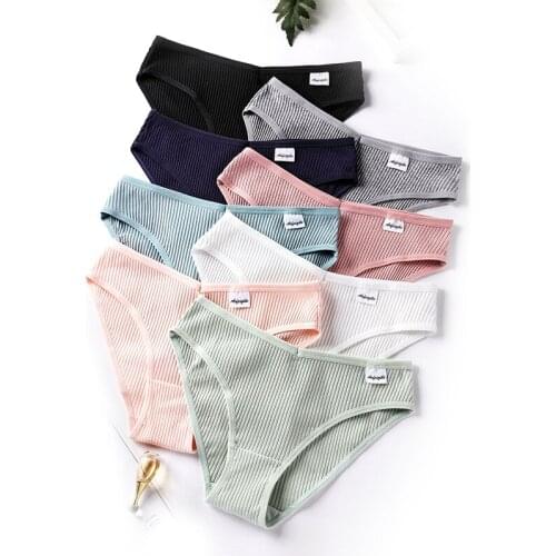 6Pcs Comfortable Pure Cotton Female Seamless Underwear Healthy Ice Silk Fiber Delicate Smooth High Elastic Nourishment Briefs