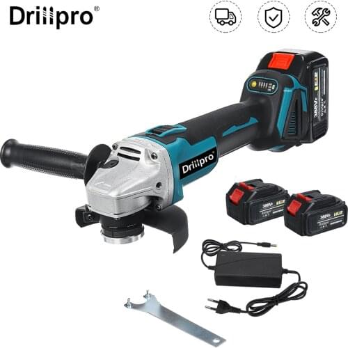 125MM Brushless Electric Angle Grinder 4 Speed Cutting Machine Power Tool Lithium-Ion Battery Grinder for Makita 18V Battery