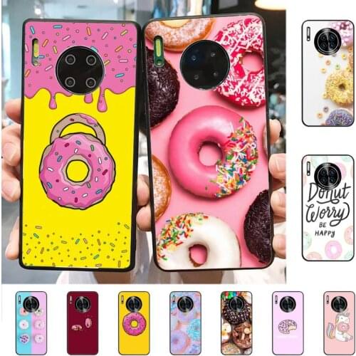 YNDFCNB Happy donut Phone Case for Huawei Mate 20 10 9 40 30 lite pro X Nova 2 3i 7se