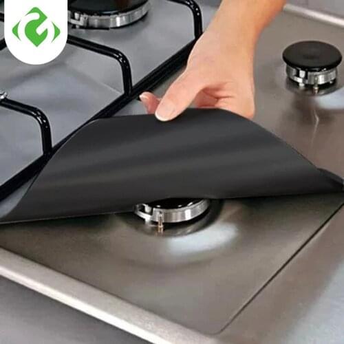 1/4PC Stove Protector Cover Liner Gas Stove Protector Gas Stove Stovetop Burner Protector Kitchen Accessories Mat Cooker Cover