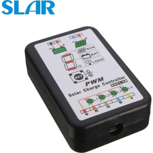 3A 6V 12V 3.7V 3.2V 7.4V 11.1V LI-ION NI-MH LiFePO4 Battery Solar Panel Charger Controllers Regulator Park Street Garden