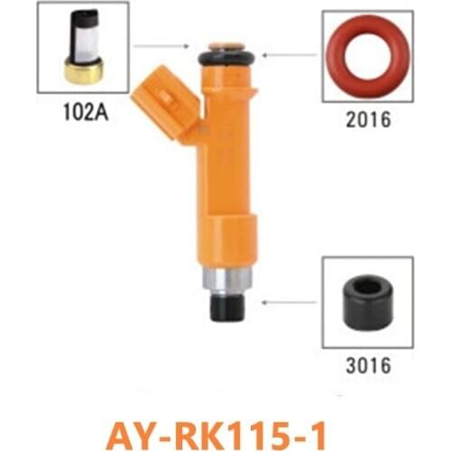 40sets Top Feed IMP Fuel injector repair kit For Toyota YARIS 200CC nozzle oem 23209-40020 042082319 23209-39075(AY-RK115-1)