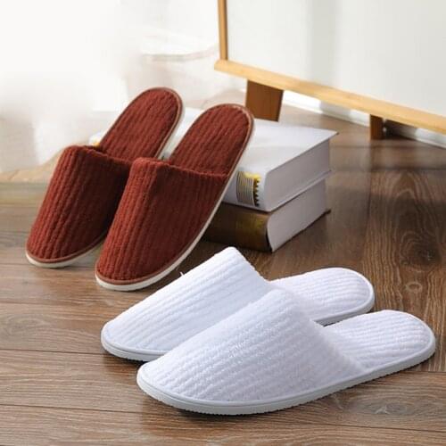 Disposable Slippers Men Women Business Travel Passenger Shoes Home Guest Slipper Hotel Beauty Club Shoes Indoor Slippers