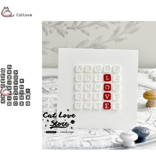 Alphabet Series Metal Cutting Dies Stencils For DIY Scrapbooking Paper Card Decorative Craft Dies Embossing Die Cuts New 2019