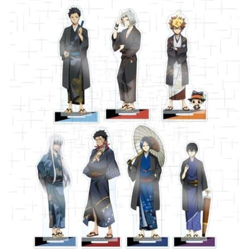 Anime HITMAN REBORN! Sawada Tsunayoshi Gokudera Hayato Kimono Series Acrylic Stand Figure Model Plate Cartoon Desktop Toy