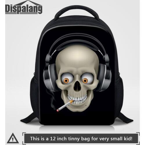 Dispalang Children School Bag Skull Printing Small Backpack Baby Toddler kids Book Bag Kindergarten Boy Backpack Mochila Escolar