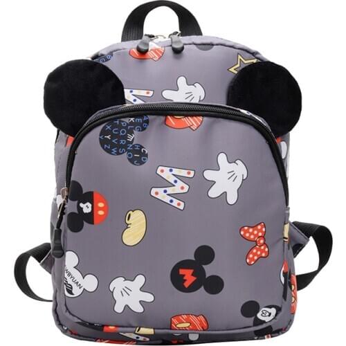 Disney minnie New Kindergarten Backpack Childrens Bag Baby Boy Girl Cartoon school bag 2-6 Shoulder Bag